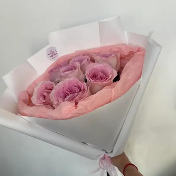 Букет из роз розовых