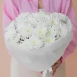 Букет из кустовых хризантем "Белоснежное облако", фото 1