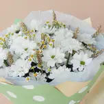 Букет из хризантемы с колосьями, фото 3