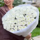 Букет из кустовых хризантем "Белоснежное облако" L, фото 2