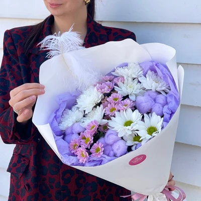 Букет "Черничный чизкейк"